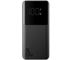 Powerbank“ J, 25 W, 10 000 mAh – juoda