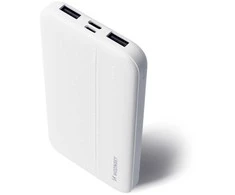 Powerbank Li-Po 10000mAh 2 x USB baltas (WPBWE1)