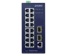 Šakotuvas PLANET IGS-4215-16T2S tinklo komutatorius Valdomas L2/L4 Gigabit Ethernet (10/100/1000) Mėlyna