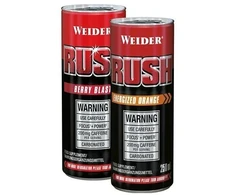 Pre-workout gėrimas Weider Rush RTD 24 × 250 ml, spanguolių ir apelsinų skonio