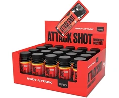 Pre-workout shot Body Attack Shot 20 × 60 ml, greipfrutų skonio