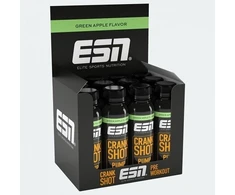 Pre-workout shot ESN Crank Pump 12 × 95 ml, žaliųjų obuolių skonio