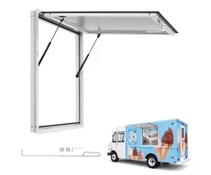 Prekybinis langas VEVOR CGDCK36X36LSB, 915x915 mm