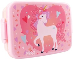 LUNCHBOX ŚNIADANIÓWKA JEDNOROŻEC SERCA RÓŻOWE UNICORN HEART Rožinis PRET