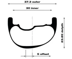 Priekinis dviračio ratas WTB CZR i30, 29 colių, 110 × 15 mm