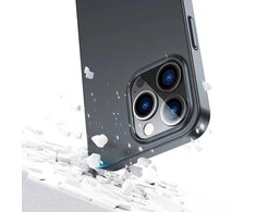 priekinis ir galinis dangtelis iPhone 13 Pro + grūdinto stiklo ekrano apsauga juoda (JR-BP935 juoda)