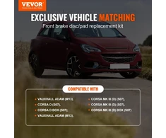VEVOR Priekinis keraminis stabdžių diskų komplektas Vauxhall