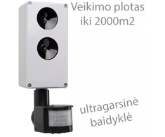 Profesionali ultragarsinė baidyklė 2000m2