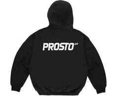 Prosto Infinity užtraukiamas džemperis su gobtuvu KL261MSWE2031, juodas, L dydis
