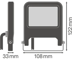 Prožektorius VALUE 10 W 4000 K IP65 BK