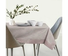 Pudrinės rožės spalvos stačiakampė staltiesė 40 x 140 cm AmeliaHome GAIA