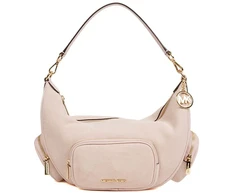 Pudroworóżowa skórzana torebka na ramię Michael Kors 35S6G0WS8S