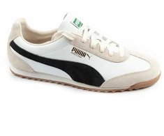Puma Arizona Retro smėlio spalvos odiniai unisex sportiniai bateliai