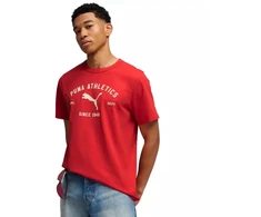 Puma Class Graphic Tee vyriški marškinėliai raudoni 692226 11