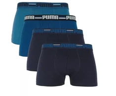 Puma Elastingi vyriški bokseriai, 4 vnt. pakuotė, tamsiai mėlyni/mėlyni 938197 02