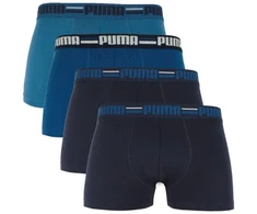 Puma Elastingi vyriški bokseriai, 4 vnt. pakuotė, tamsiai mėlyni/mėlyni 938197 02