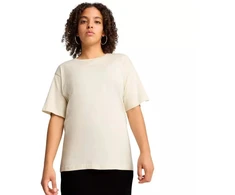 Puma ESS Relaxed Tee smėlio spalvos moteriški marškinėliai 684971 87