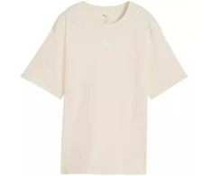 Puma ESS Relaxed Tee smėlio spalvos moteriški marškinėliai 684971 87