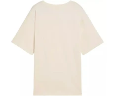 Puma ESS Relaxed Tee smėlio spalvos moteriški marškinėliai 684971 87