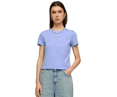 Puma ESS Script Tee moteriški marškinėliai violetiniai 691760 60