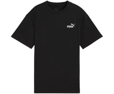 Puma ESS vaikiški laisvalaikio marškinėliai su mažu No. 1 logotipu, juodi 684920 01