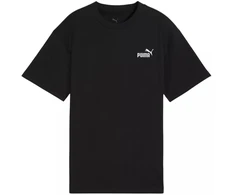 Puma ESS vaikiški laisvalaikio marškinėliai su mažu No. 1 logotipu, juodi 684920 01