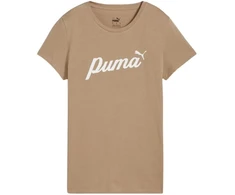 Puma ESS+Script moteriški marškinėliai smėlio spalvos 679315 67