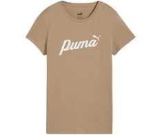 Puma ESS+Script moteriški marškinėliai smėlio spalvos 679315 67