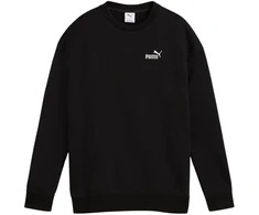 Puma Moterims ESS Mažas 11 logotipas Laisvo kirpimo džemperis su apvalia apykakle Juoda 684975 01