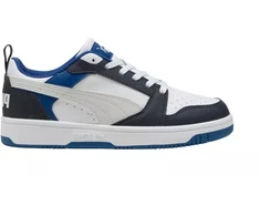 Puma Rebound V6 Lo Mid vaikiški batai balti ir mėlyni 393833 28