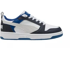 Puma Rebound V6 Lo Mid vaikiški batai balti ir mėlyni 393833 28