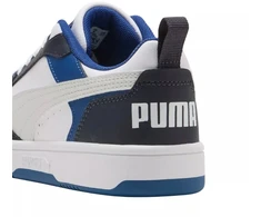 Puma Rebound V6 Lo Mid vaikiški batai balti ir mėlyni 393833 28