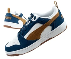 Puma Rebound v6 vyriški sportiniai kedai – madingi, patogūs, balti, tamsiai mėlyni, rudi