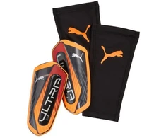 Puma Ultra Light Sleeve Heat Fire futbolo blauzdų apsaugos oranžinės 30989 05