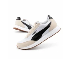 Puma vyriški sportiniai kedai R78 Lightwind patogūs, madingi, smėlio ir baltos spalvos