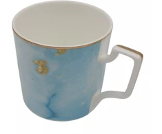 Puodelis su mėlynu ir auksiniu dekoru, 400 ml