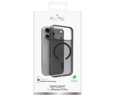 Puro Daylight Magsafe Compatible Silikoninis dėklas for iPhone 17 Pro - Translucent Juodas