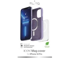 Puro Icon Mag MagSafe silikoninis dėklas iPhone 14 Pro - Levandų