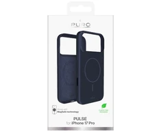 Puro Pulse iPhone 17 Pro polikarbonato apsauginis dėklas – Tamsiai mėlynas