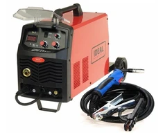 Ideal PRAKTIK MIG 211 MMA Digital - Pusiau automatinis FLUX/MIG-MAG/MMA suvirinimo aparatas, min. suvirinimo srovė: 30A, maks. suvirinimo srovė: 200A, nominali galia: 6,2 kW, maitinimo šaltinis: 230V