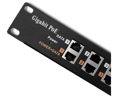 QOLTEC 54478 Patch panel RACK 12 jungtys POE Juodas