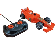 Radijo bangomis valdomas automobilis Formulė, oranžinis