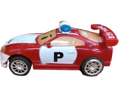 Radijo bangomis valdomas automobilis policijos automobilis, raudonas
