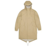 Kepurė Rains Unisex Fishtail Parka W3 18140 24 SMĖLINĖ Lietaus Paltai