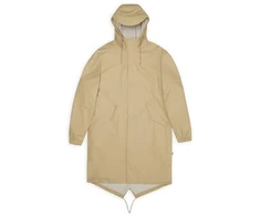 Rains Unisex Fishtail Parka W3 18140 24 SMĖLINĖ Lietaus Paltai