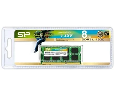 Ausinės RAM Silicon Power SODIMM DDR3 8GB (1x8GB) 1600MHz CL11 1.35V Žemos įtampos