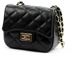 Rankinė moteriška juoda natūrali oda Luka