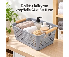 Rankšluostis Plastikinis daiktų laikymo krepšys su rankenomis TR2365