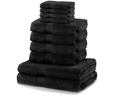 Rankšluostis Rankšluosčių rinkinys 2 vnt. 70x140 cm + 4 vnt. 50x100 cm + 4 vnt. 30x50 cm juodi