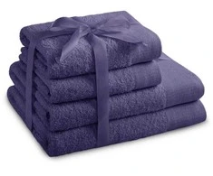 Rankšluostis Rankšluosčių rinkinys 2 vnt. 70x140 ir 2 vnt. 50x100 violetinės spalvos
